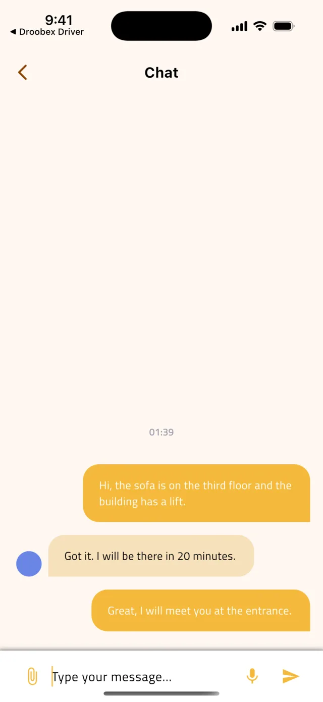Track your shipment, confirm delivery and rate the driver β Chat with your driver