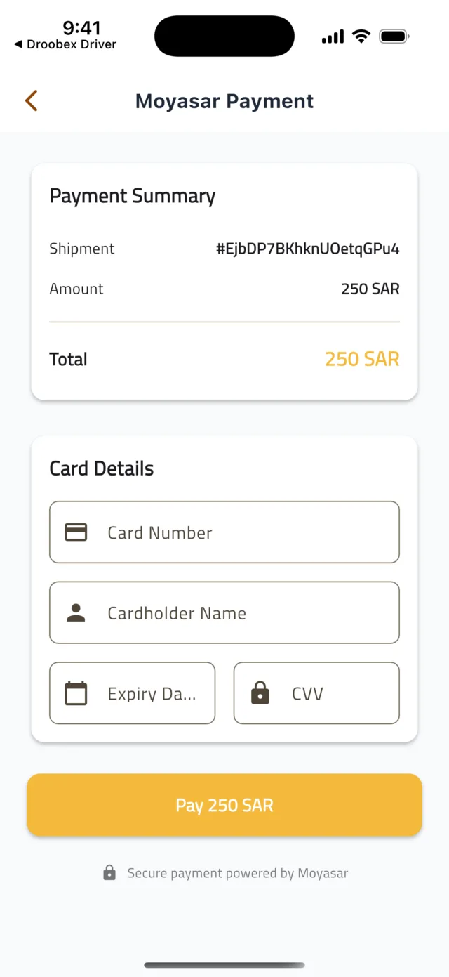 Compare bids and choose a driver — Pay securely