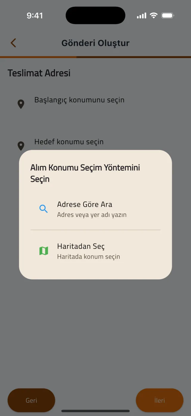 Gönderi yayınlayın — Sayfa 2 — Teslimat Adresi
